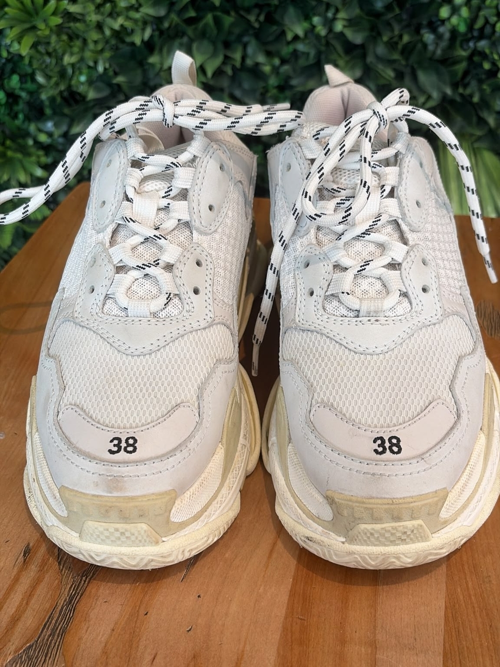 Balenciaga Cream/White Chunky Sneakers